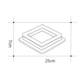 Modern Minimalist Square LED Flush Mount Ceiling Light for Bedroom and Living Room