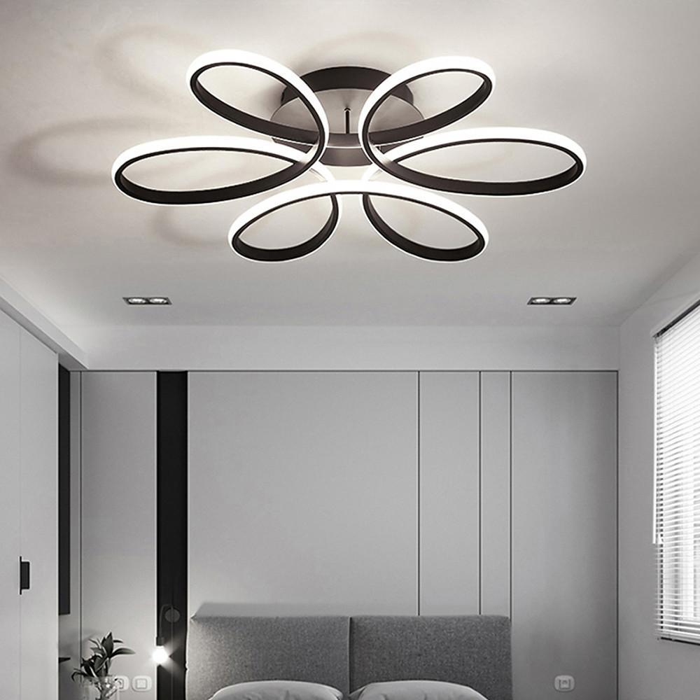 Modern Flower Petal LED Flush Mount Ceiling Light Dimmable Contemporary Fixture