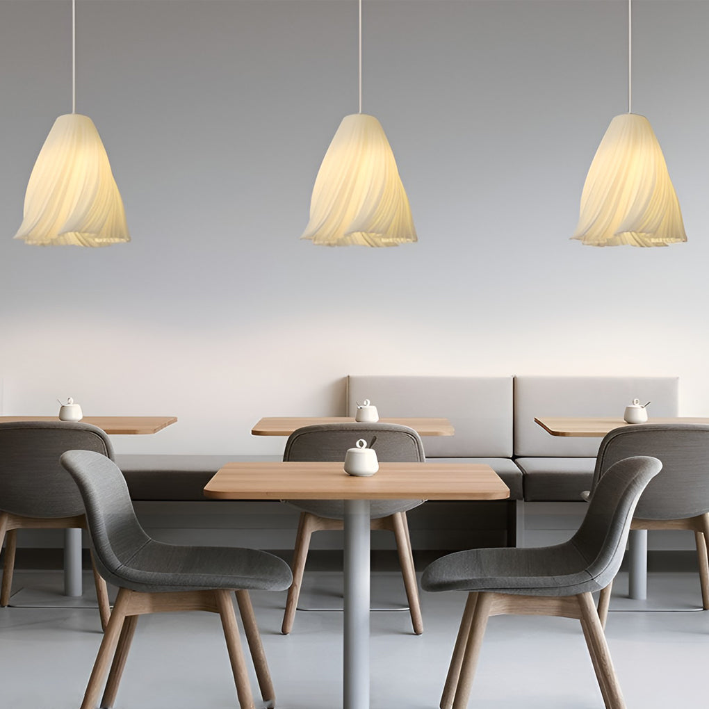 Nordic 3D Printed Creative Chandelier 16W White Pendant Light for Dining Room and Bedroom