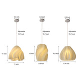 Nordic 3D Printed Creative Chandelier 16W White Pendant Light for Dining Room and Bedroom