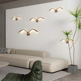 Nordic Acrylic Seagull Wing LED Wall Sconce Modern Indoor Wall Light for Living Room and Bedroom