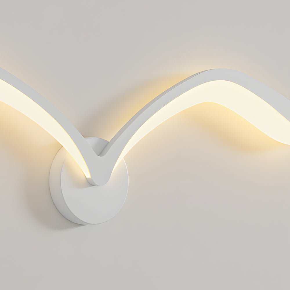 Nordic Acrylic Seagull Wing LED Wall Sconce Modern Indoor Wall Light for Living Room and Bedroom