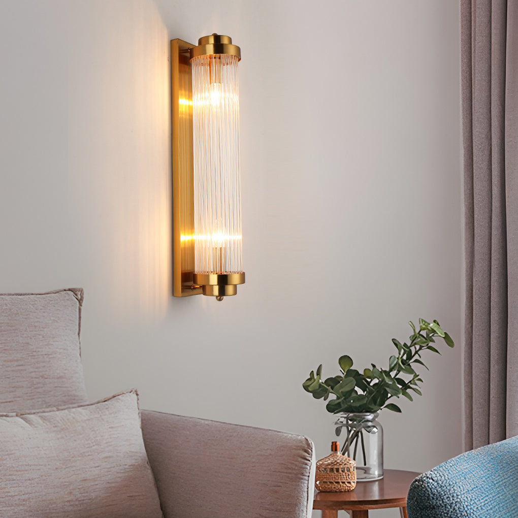 Nordic Adjustable Crystal Gold Wall Sconce Warm White LED Lighting for Bedroom and Living Room