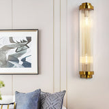 Nordic Adjustable Crystal Gold Wall Sconce Warm White LED Lighting for Bedroom and Living Room