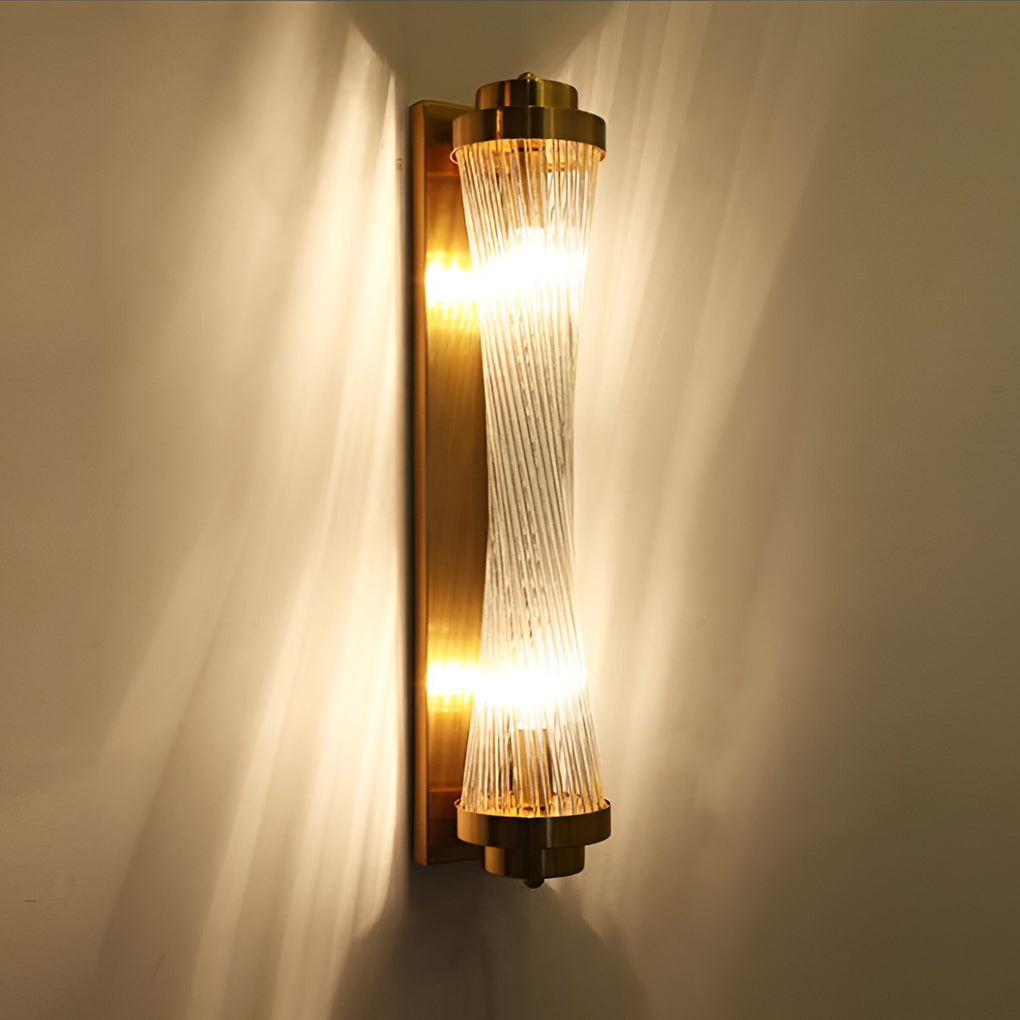 Nordic Adjustable Crystal Gold Wall Sconce Warm White LED Lighting for Bedroom and Living Room