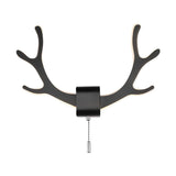 Nordic Antler Iron LED Wall Sconce with Pull Switch for Modern Bedroom Corridor Lighting