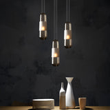 Nordic Art Glass Cylinder Pendant Light for Dining Room and Modern Kitchen Island