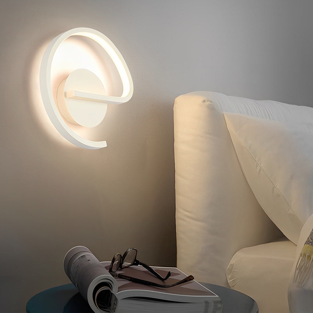 Nordic Artistic LED Wall Sconce Modern Line Art Circular Indoor Decorative Lighting