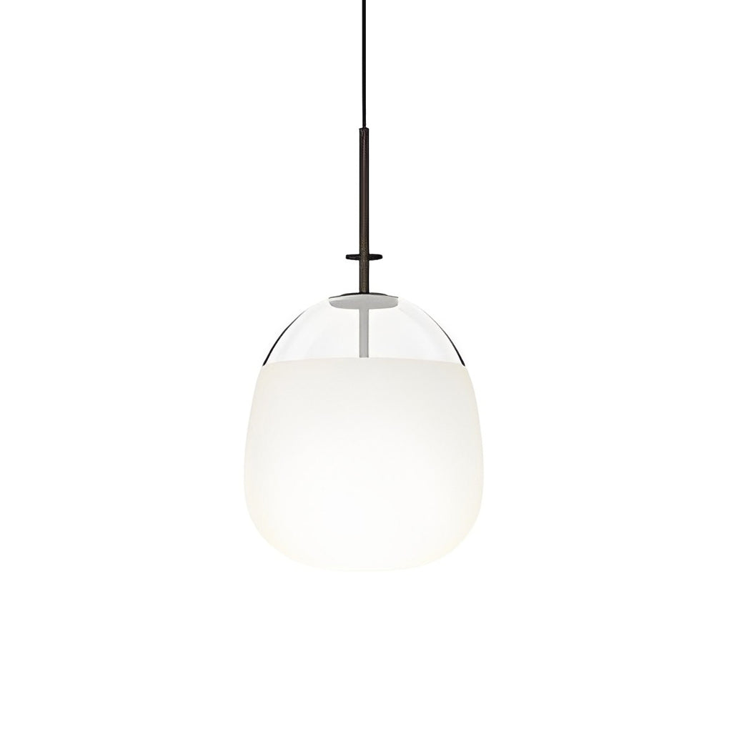 Nordic Black Iron and Glass LED Pendant Light Modern Creative Hanging Chandelier for Dining Room Kitchen