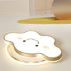 Whimsical Gold Cloud Shaped LED Ceiling Light Three Tone Dimmable Flush Mount Lamp