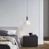 Nordic Cone Shaped Metal Island Pendant Light Minimalist Hanging Ceiling Lamp for Bedroom and Kitchen