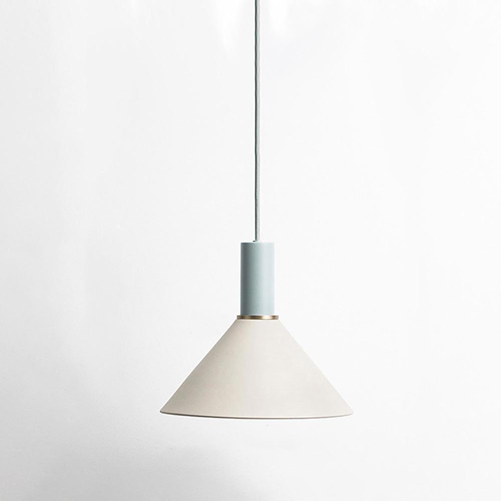Nordic Cone Shaped Metal Island Pendant Light Minimalist Hanging Ceiling Lamp for Bedroom and Kitchen