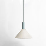 Nordic Cone Shaped Metal Island Pendant Light Minimalist Hanging Ceiling Lamp for Bedroom and Kitchen