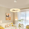 Nordic Cream Style Designer Ring LED Chandelier Adjustable Dimming Ceiling Pendant Light