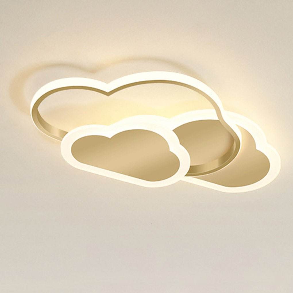Modern Arc Design Cloud Shape LED Ceiling Light for Kids Room and Bedroom