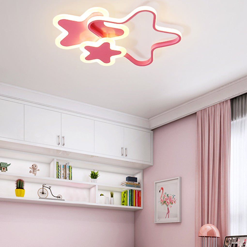 Modern Cartoon LED Ceiling Lamp for Kids Bedroom Nordic Creative Nursery Overhead Lighting