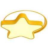 Modern Five Pointed Star LED Ceiling Light Dimmable Flush Mount Lamp for Kids Bedroom