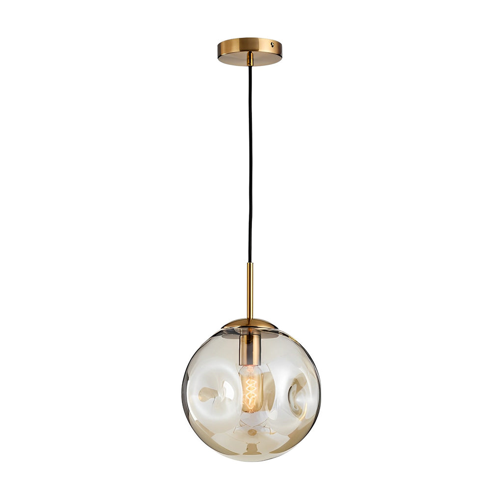 Nordic Creative Glass Globe Pendant Light Modern Small Chandelier for Dining Room and Bedroom