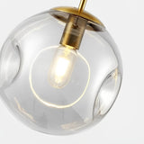 Nordic Creative Glass Globe Pendant Light Modern Small Chandelier for Dining Room and Bedroom