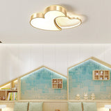 Modern Dimmable Heart Shaped LED Ceiling Light for Bedroom Living Room High Light Transmittance