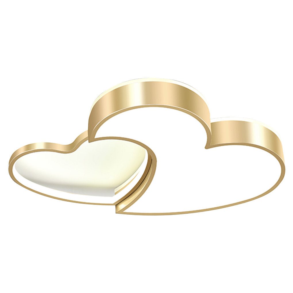 Modern Dimmable Heart Shaped LED Ceiling Light for Bedroom Living Room High Light Transmittance