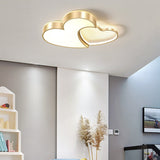 Modern Dimmable Heart Shaped LED Ceiling Light for Bedroom Living Room High Light Transmittance