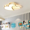Modern Dimmable Heart Shaped LED Ceiling Light for Bedroom Living Room High Light Transmittance