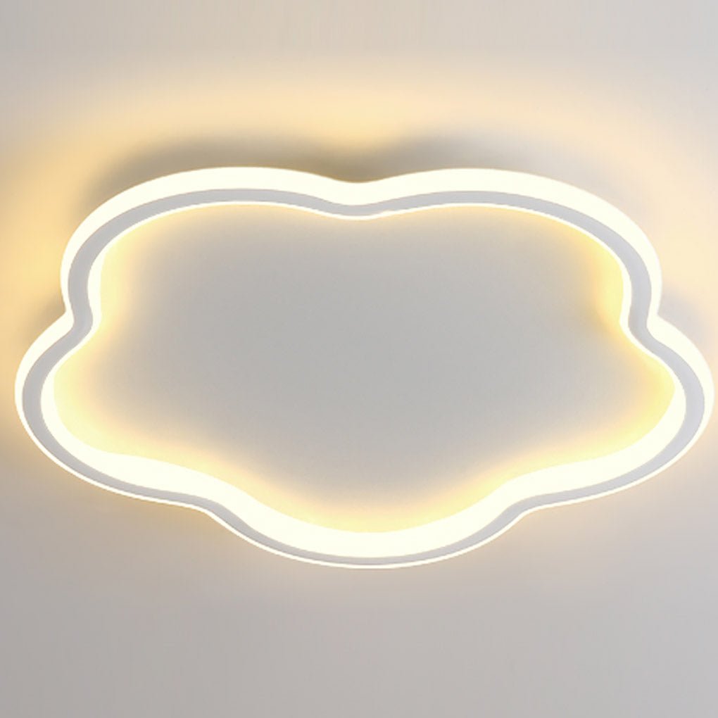 Modern Ultra Thin Cloud Shaped LED Ceiling Light with Three Color Dimming for Kids Room