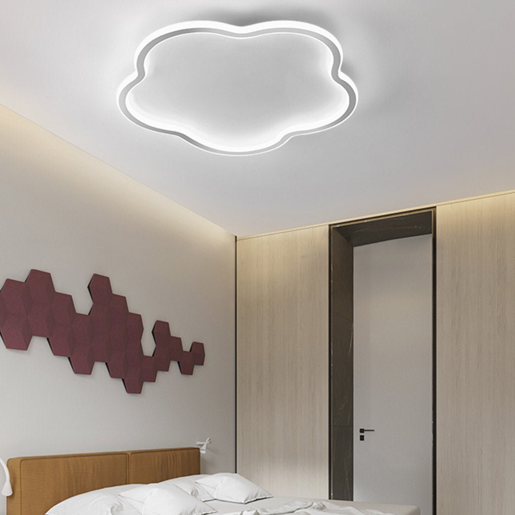 Modern Ultra Thin Cloud Shaped LED Ceiling Light with Three Color Dimming for Kids Room