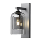 Nordic Double Layer Glass Wall Sconce Minimalist Modern Indoor Lighting Fixture for Living Room