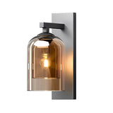 Nordic Double Layer Glass Wall Sconce Minimalist Modern Indoor Lighting Fixture for Living Room