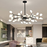 Nordic Firefly Branch Chandelier Modern Metal and Acrylic Hanging Light Fixture