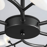 Nordic Firefly Branch Chandelier Modern Metal and Acrylic Hanging Light Fixture