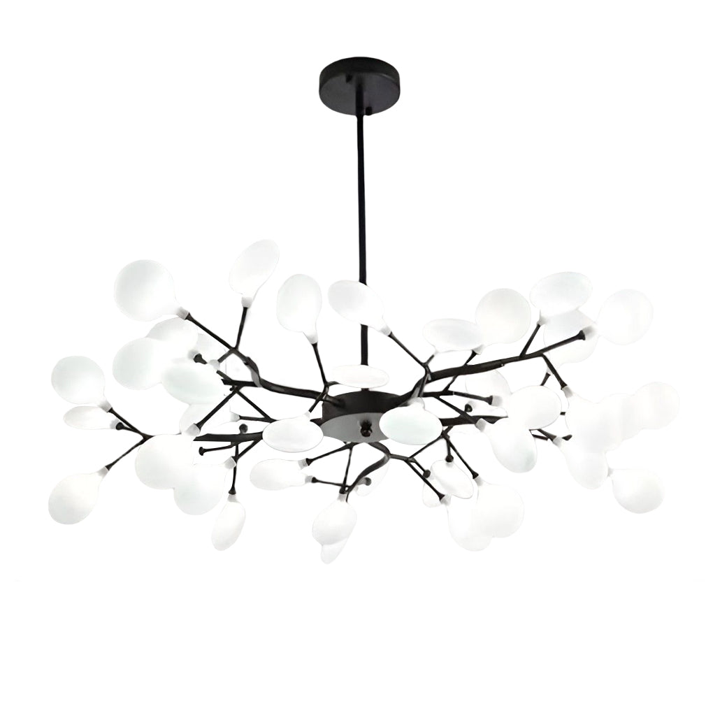 Nordic Firefly Branch Chandelier Modern Metal and Acrylic Hanging Light Fixture