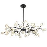 Nordic Firefly Branch Chandelier Modern Metal and Acrylic Hanging Light Fixture