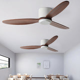 52 Inch Modern Nordic LED Ceiling Fan with Silent Inverter Motor and Adjustable Light