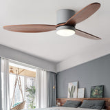 52 Inch Modern Nordic LED Ceiling Fan with Silent Inverter Motor and Adjustable Light