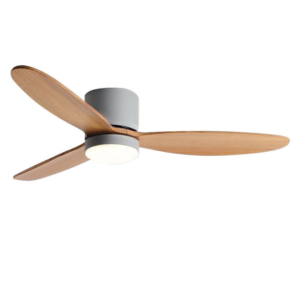 52 Inch Modern Nordic LED Ceiling Fan with Silent Inverter Motor and Adjustable Light