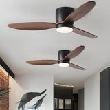 52 Inch Modern Nordic LED Ceiling Fan with Silent Inverter Motor and Adjustable Light