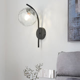 Nordic Glass Globe LED Wall Sconce Plug In Modern Indoor Wall Light for Living Room Gold