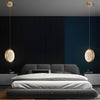 Nordic Gold Round Acrylic Chandelier Modern 3 Step Dimming Hanging Ceiling Light for Dining Room