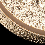 Nordic Gold Round Acrylic Chandelier Modern 3 Step Dimming Hanging Ceiling Light for Dining Room