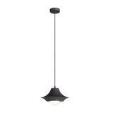 Nordic Iron Hat Pendant Light Modern Striped 3 Step Dimming Ceiling Hanging Lamp