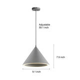 Nordic Minimalist Conical LED Pendant Light Colorful Macaron Kitchen Island Hanging Lamp