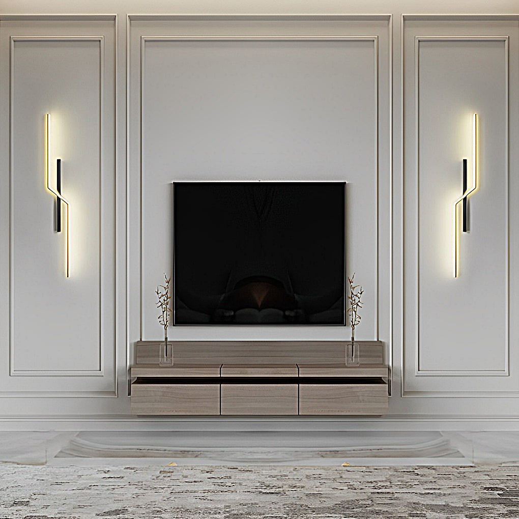 Nordic Minimalist Linear LED Wall Sconce Modern Creative Lighting for Home Decor