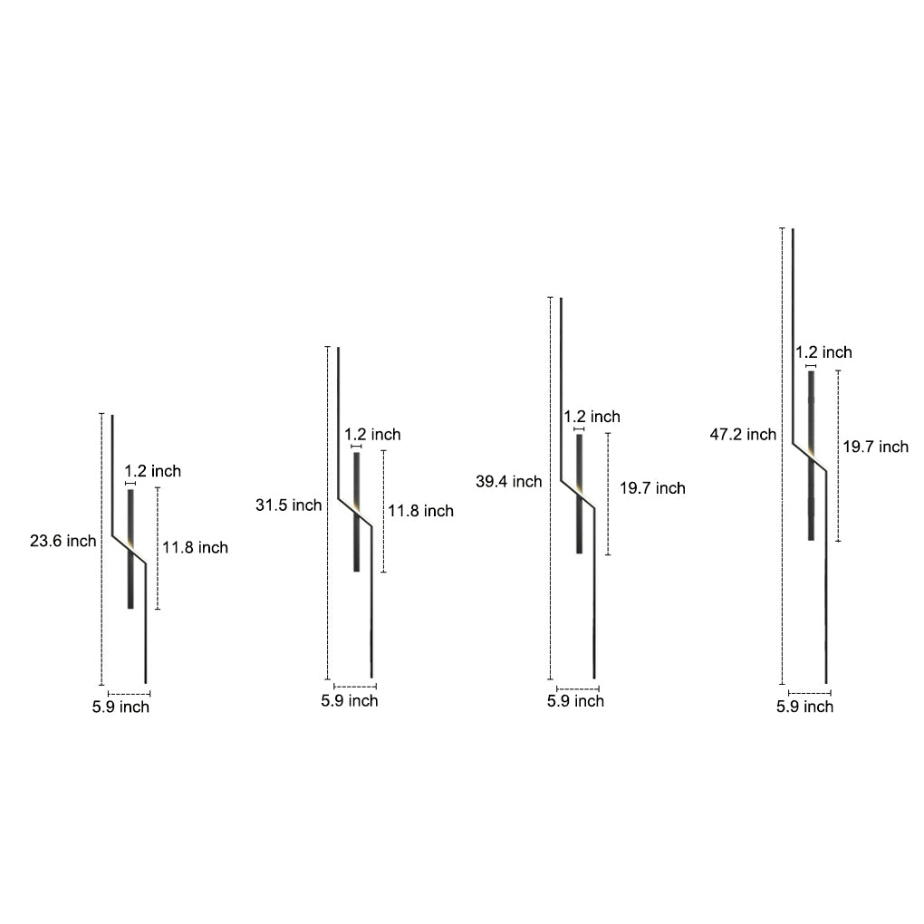 Nordic Minimalist Linear LED Wall Sconce Modern Creative Lighting for Home Decor