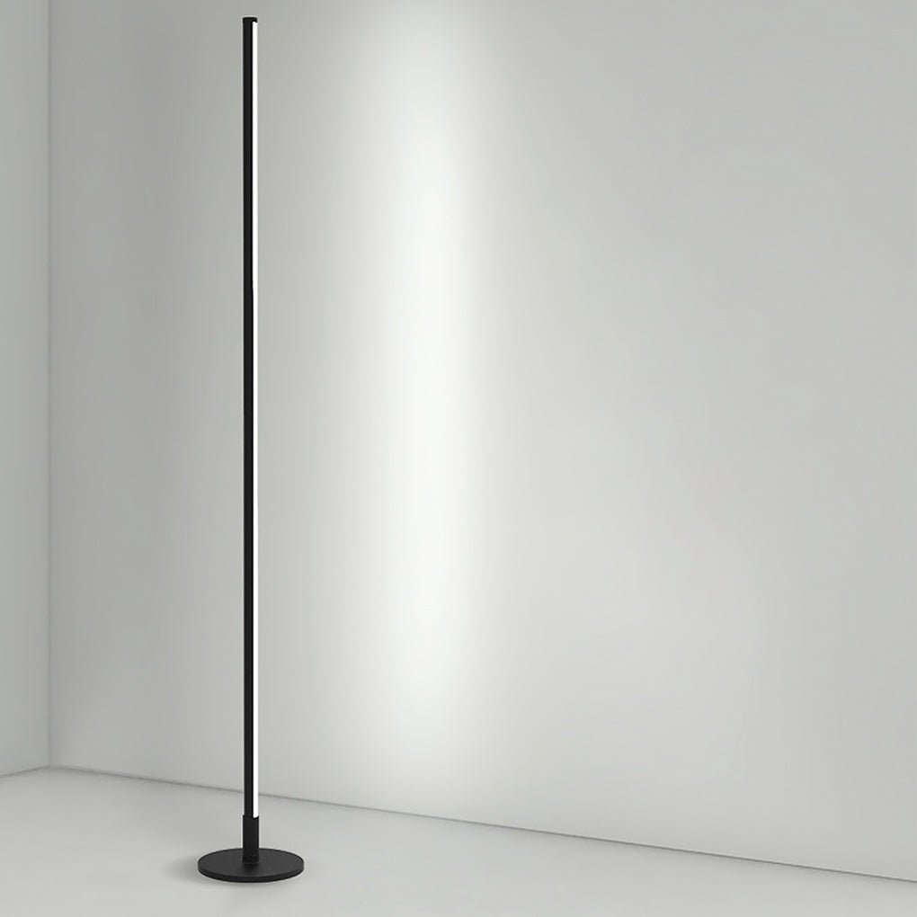 Sleek Aluminum Strip LED Standing Light Contemporary Accent Floor Lamp