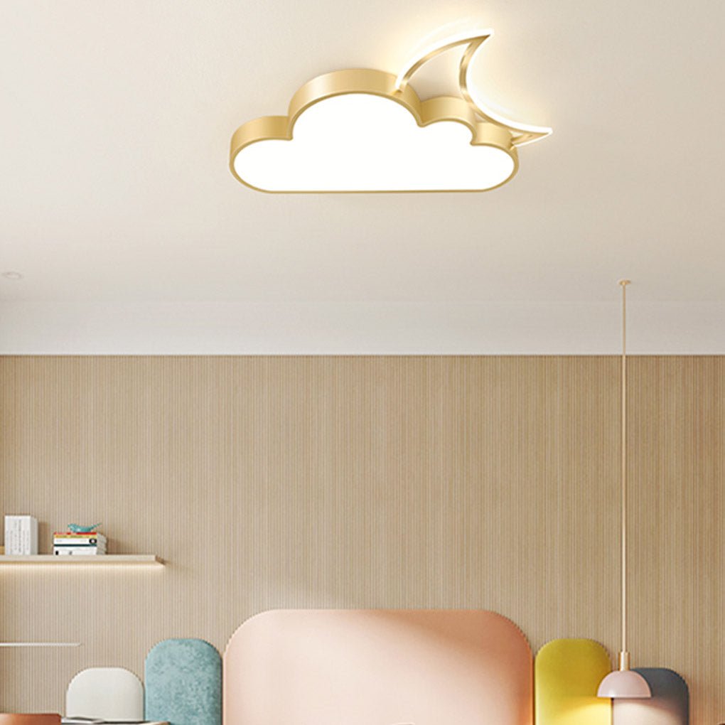 Creative Cloud Shaped LED Ceiling Lamp for Childrens Bedroom and Playroom Lighting
