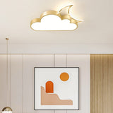 Creative Cloud Shaped LED Ceiling Lamp for Childrens Bedroom and Playroom Lighting
