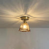 Nordic Modern Glass Lantern Pendant Light Electroplated LED Ceiling Hanging Lamp for Dining Room